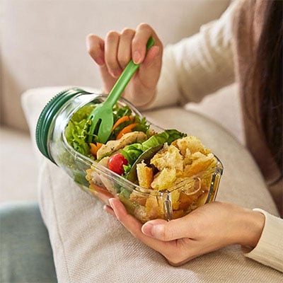 🥬 Salad Pod Tout-en-un – Frais, Pratique et Toujours avec Vous ! 🥗