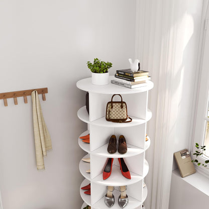 F Meuble à chaussures rotatif à 360 degrés
