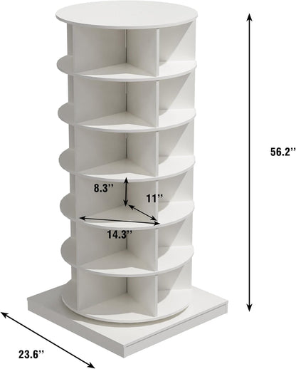 F Meuble à chaussures rotatif à 360 degrés