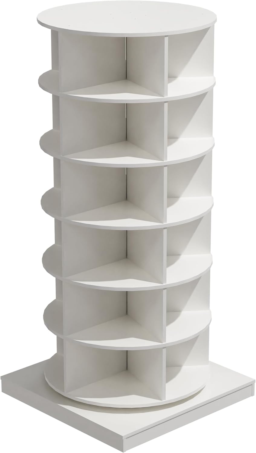 F Meuble à chaussures rotatif à 360 degrés