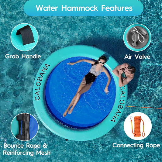 C CALOBANA - Hamac gonflable rond flottant pour l'eau