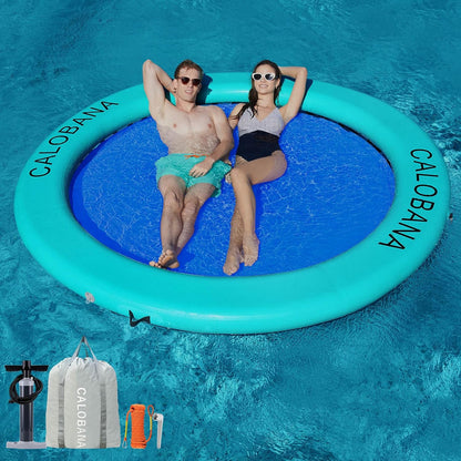 C CALOBANA - Hamac gonflable rond flottant pour l'eau
