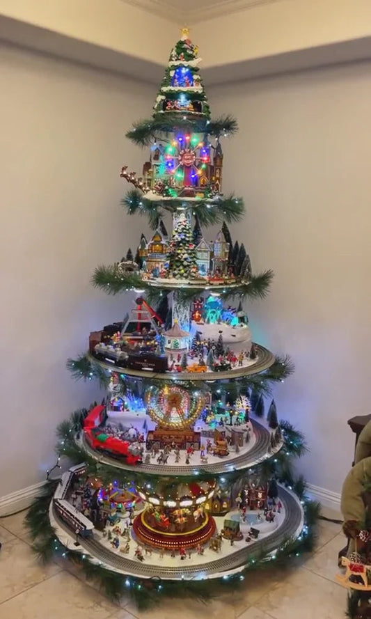 Sapin de Noël en forme de grande roue