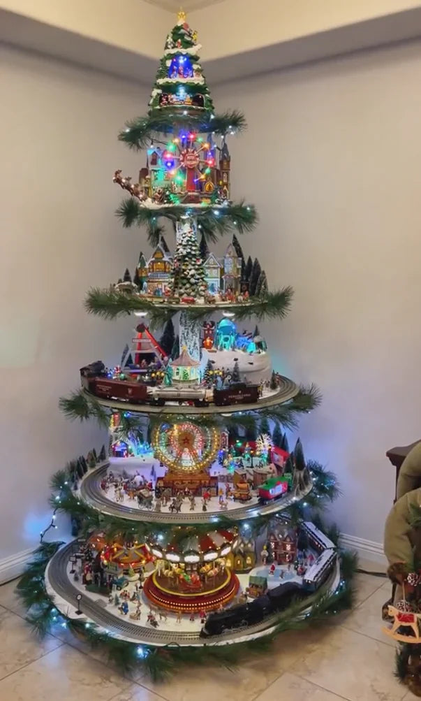 Sapin de Noël en forme de grande roue