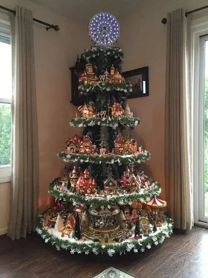 Sapin de Noël en forme de grande roue