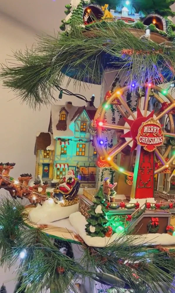 Sapin de Noël en forme de grande roue