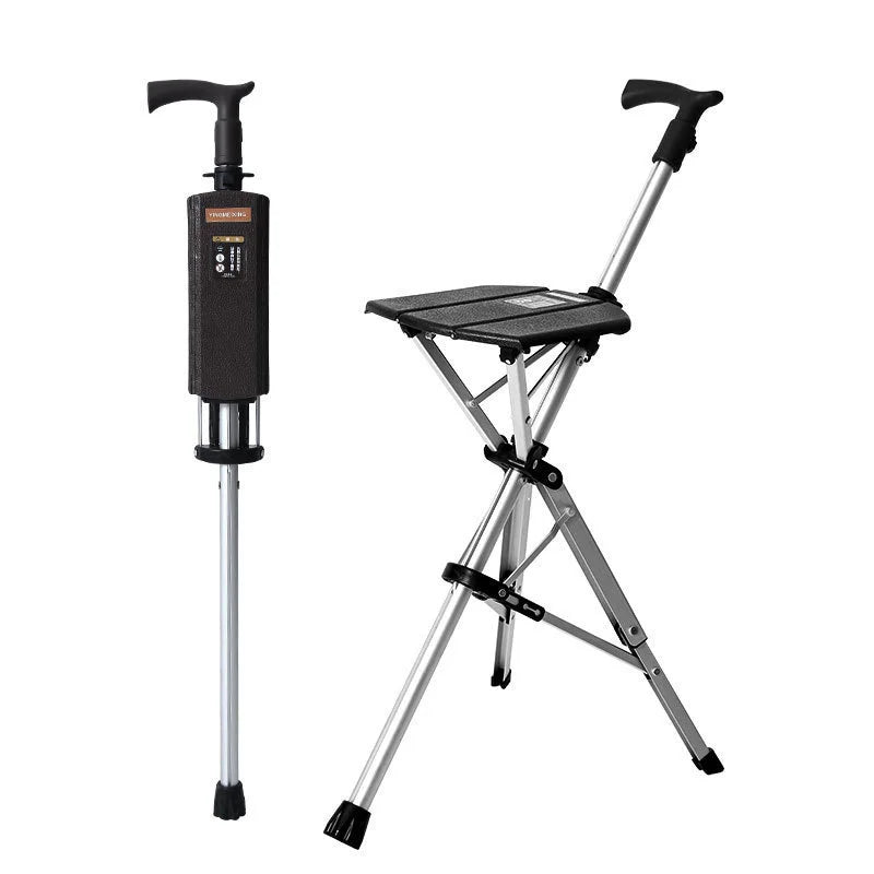 👉 Sedia pieghevole e bastone da passeggio 2 in 1, automatica