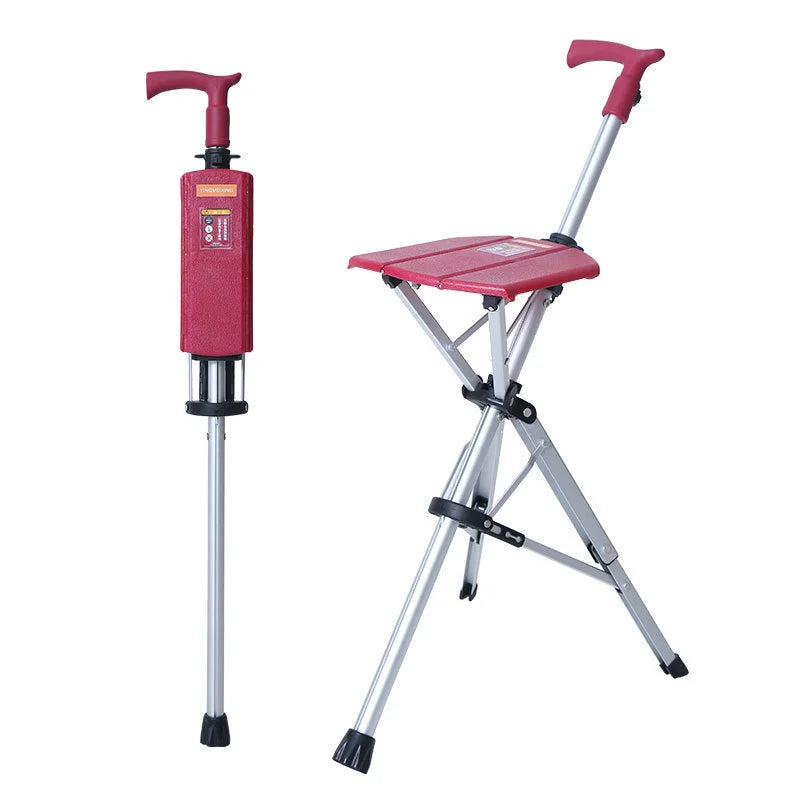👉 Sedia pieghevole e bastone da passeggio 2 in 1, automatica