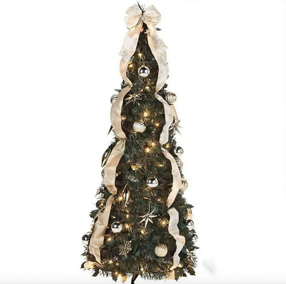 Sapin de Noël pré-décoré – Montez-le en 60 secondes 🎅🎄