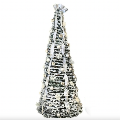 Sapin de Noël pré-décoré – Montez-le en 60 secondes 🎅🎄