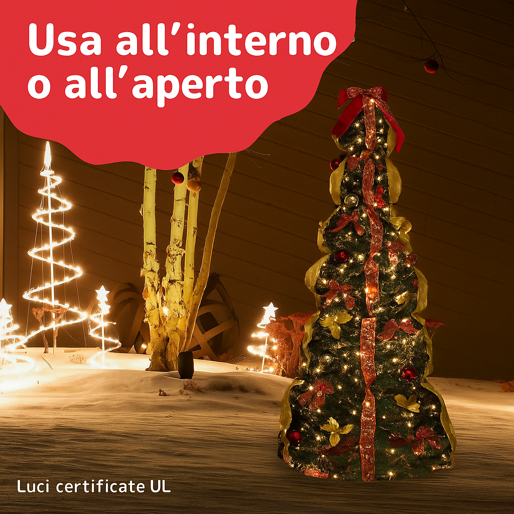 Sapin de Noël pré-décoré – Montez-le en 60 secondes 🎅🎄