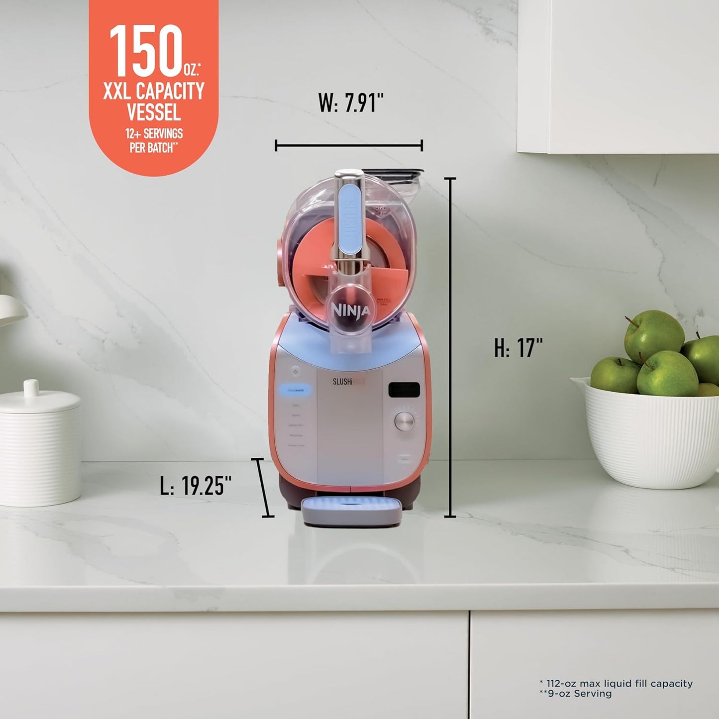 Ninja SLUSHi Max XXXL – Macchina granite smart 150 oz, 6 programmi, FS605 + libro cocktail omaggio