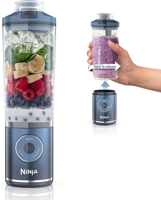 Frullatore Personale Portatile Twist & Go – 3 Programmi, Smoothie e Ghiaccio