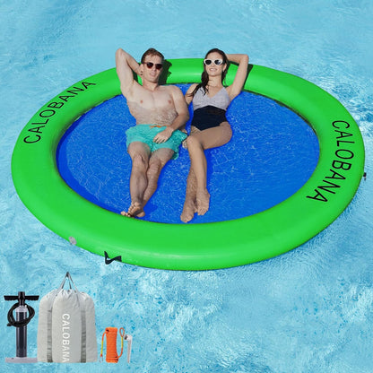 Hamaca inflable redonda flotante para agua
