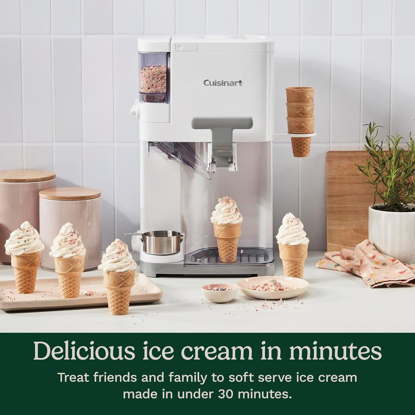 Macchina Soft Serve per Gelato & Yogurt 1,5L Automatica con Mix-In | Bianca