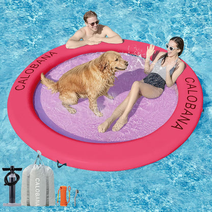 Hamaca inflable redonda flotante para agua